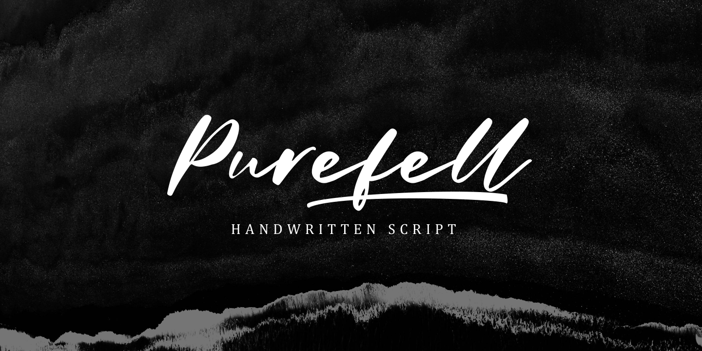 Beispiel einer Purefell Script-Schriftart #1